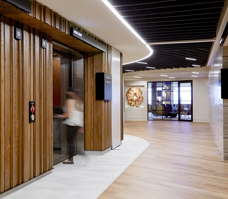 Columbia Center elevator lobby