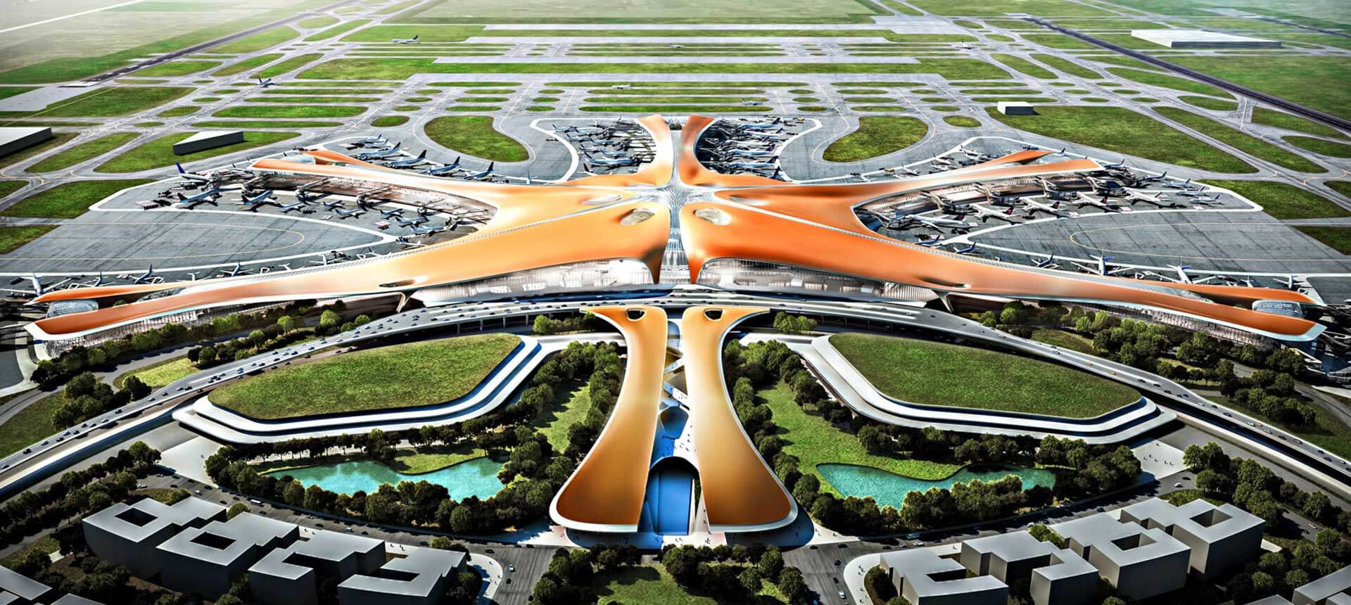 Beijing Daxing Airport aerial viiew