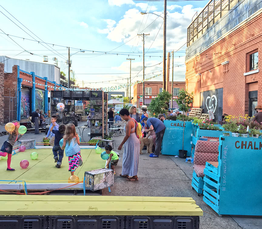 Creating Community popup parks provide active, engaging and inclusive